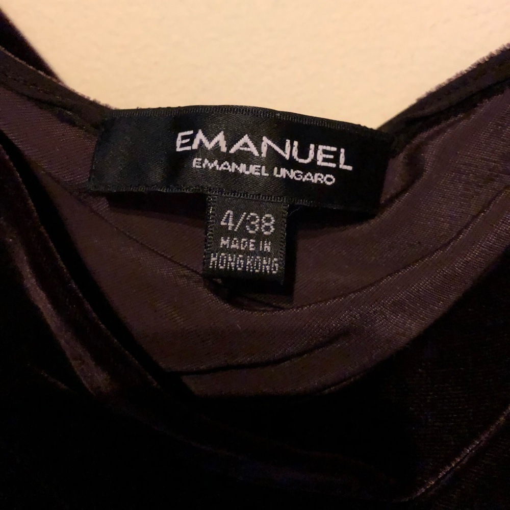 Emanuel Ungaro - Deep Brown Velvet Evening Dress